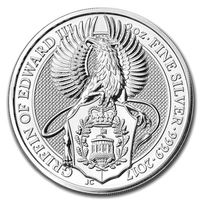 (image for) 2017 2oz Silver Queen’s Beast - THE GRIFFIN OF EDWARD